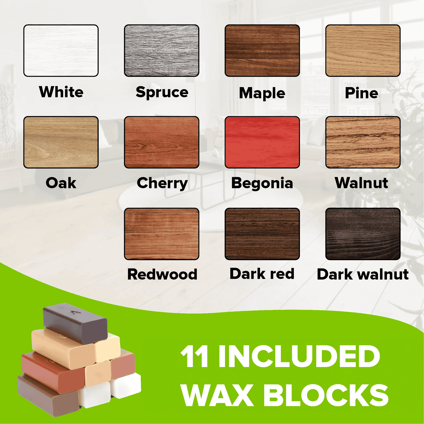 Nordlifes™ Floor Repair Kit – Fix Scratches & Cracks on Wood, Laminate, Tile | Includes Wax & Sandpaper