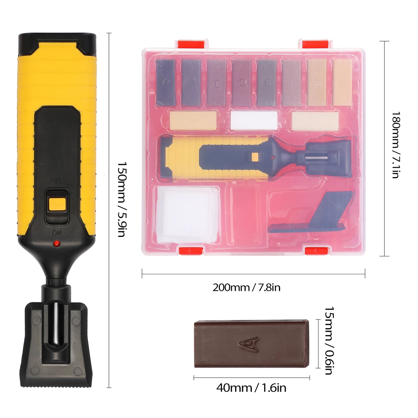 Nordlifes™ Floor Repair Kit – Fix Scratches & Cracks on Wood, Laminate, Tile | Includes Wax & Sandpaper